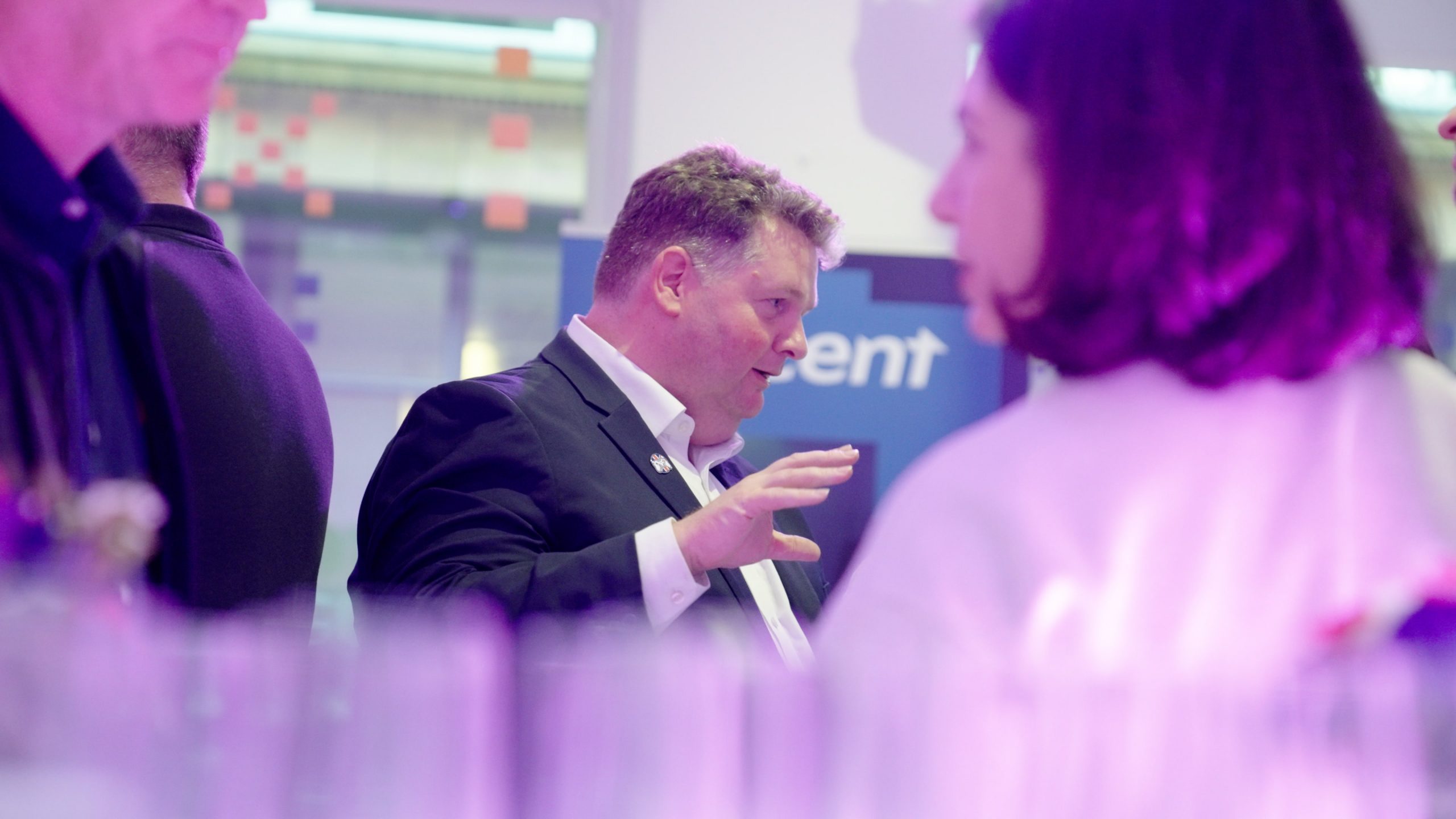 Image of Nick Poole OBE the Ukie CEO at a networking event